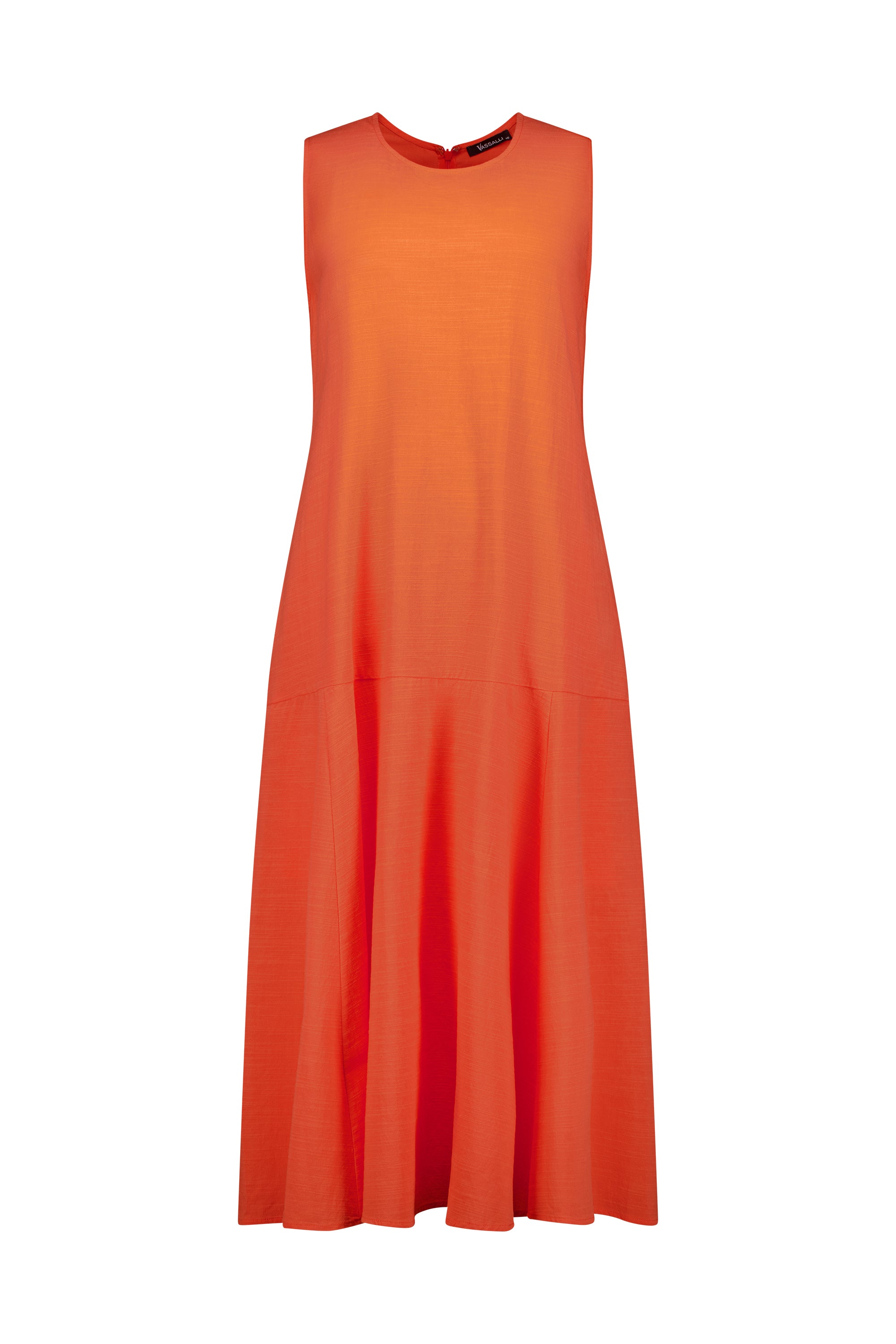 Vassalli Midi Sleeveless Dress - Punch