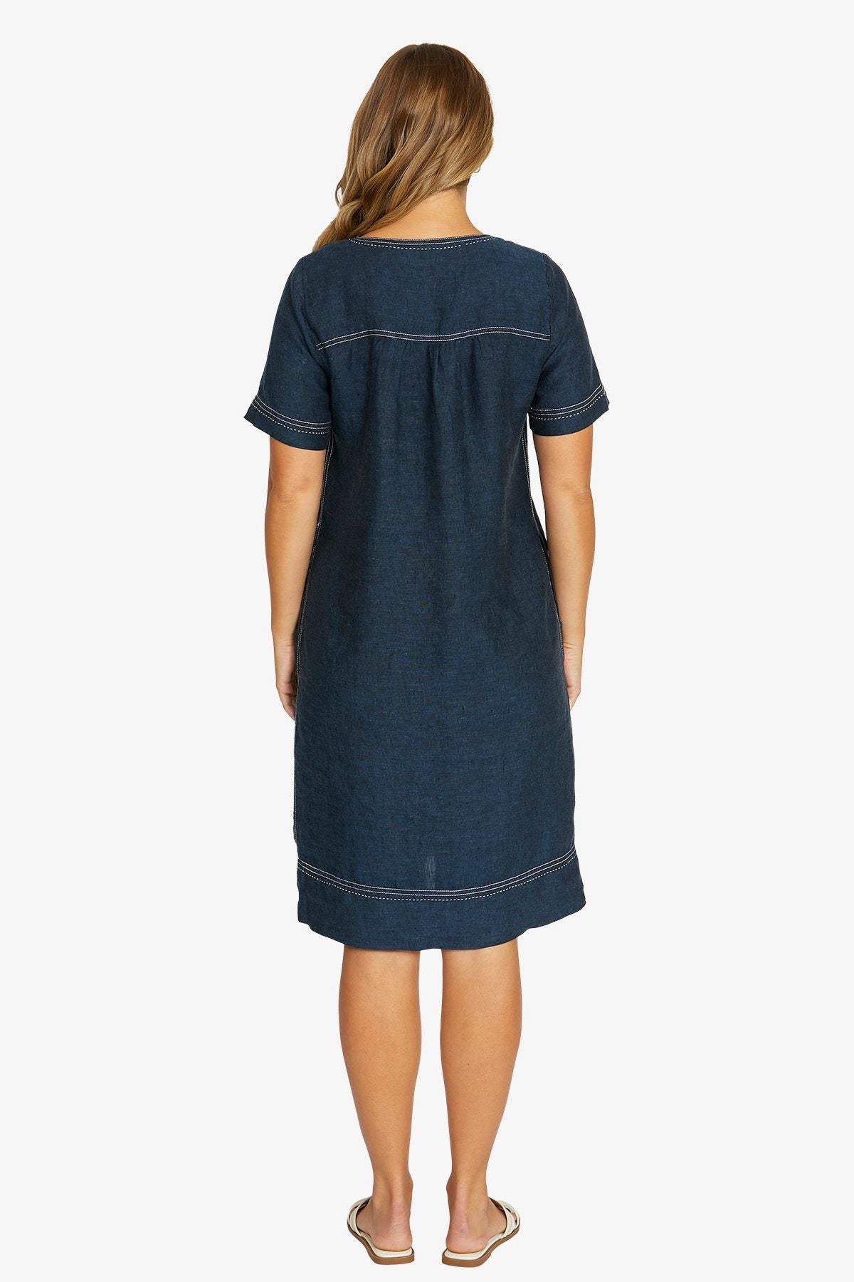 Jump Tack Stitch Dress - Ink