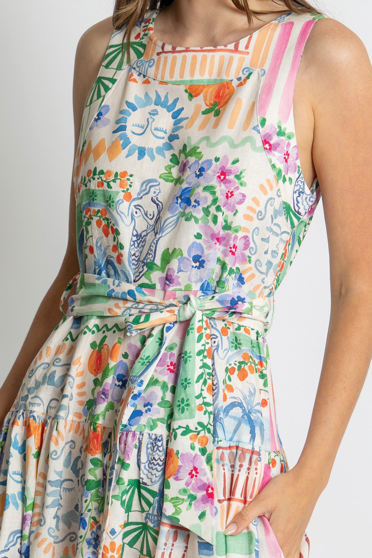 Kachel Lucy Midi Dress - Vacay