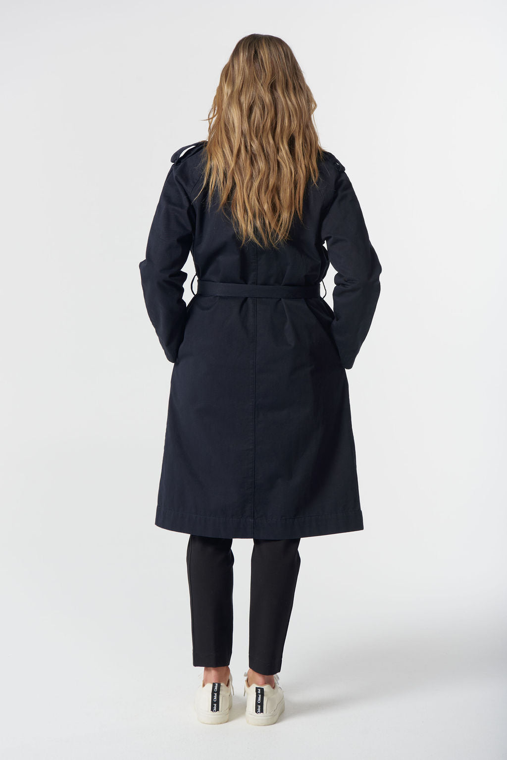 Goondiwindi Cotton Rafter Cotton Trench Coat - Dark Navy