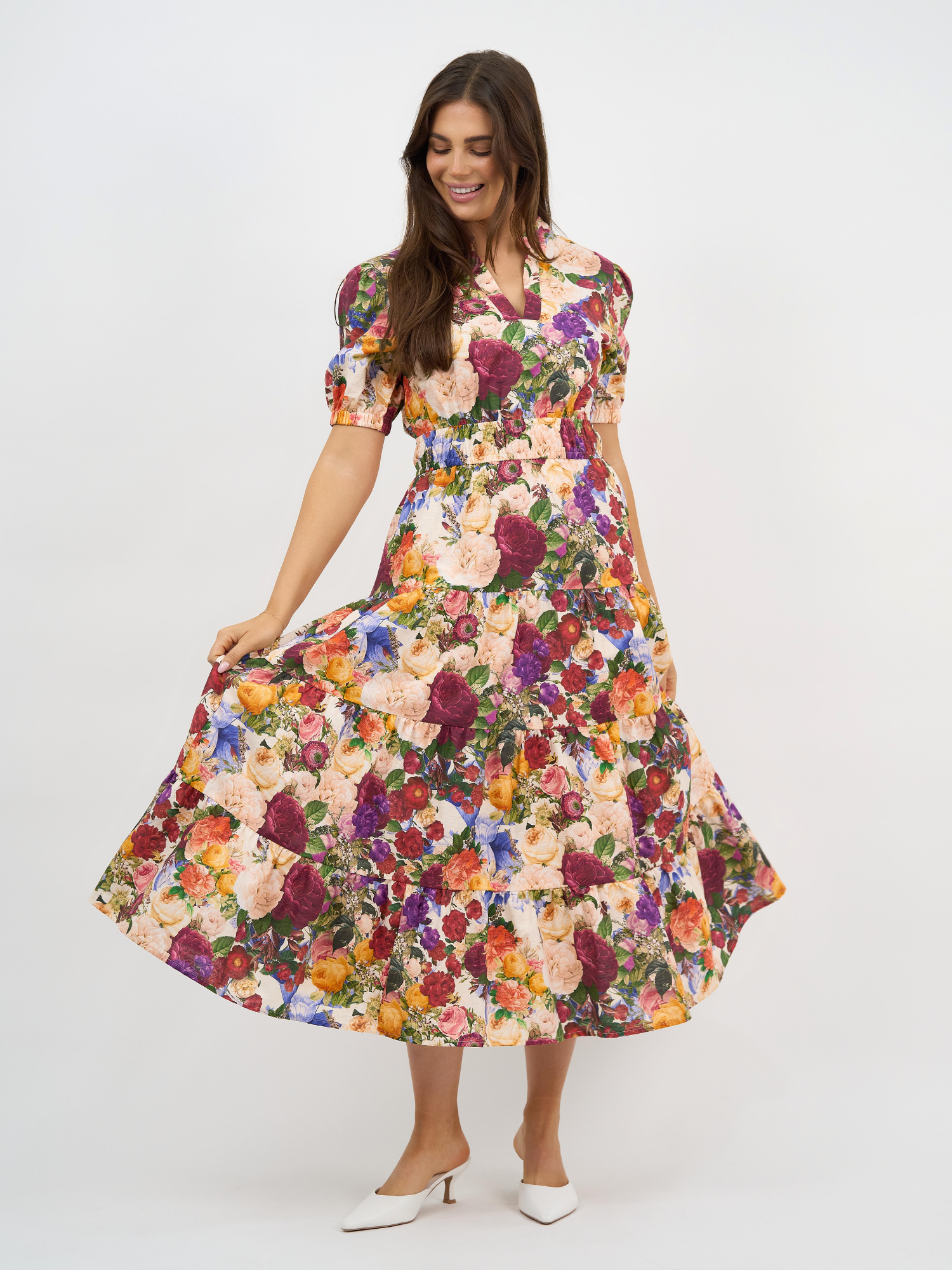 Liberty Rose Bloom Floral Midi Dress