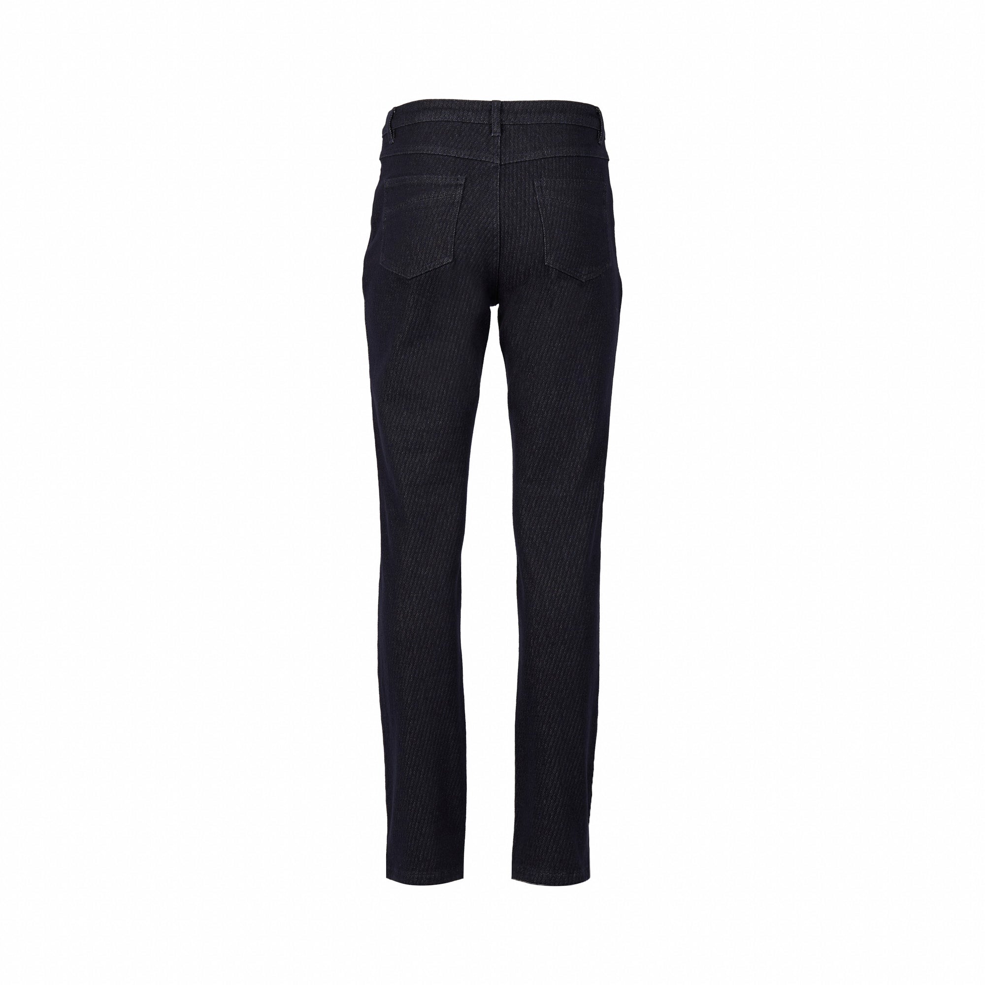 Vassalli Slim Leg Full Length Jean - Ink Texture