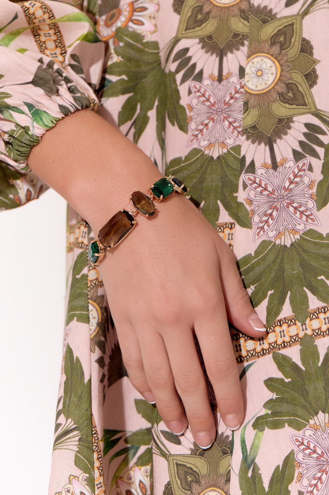 Adorne Hand Link Jewel Bracelet