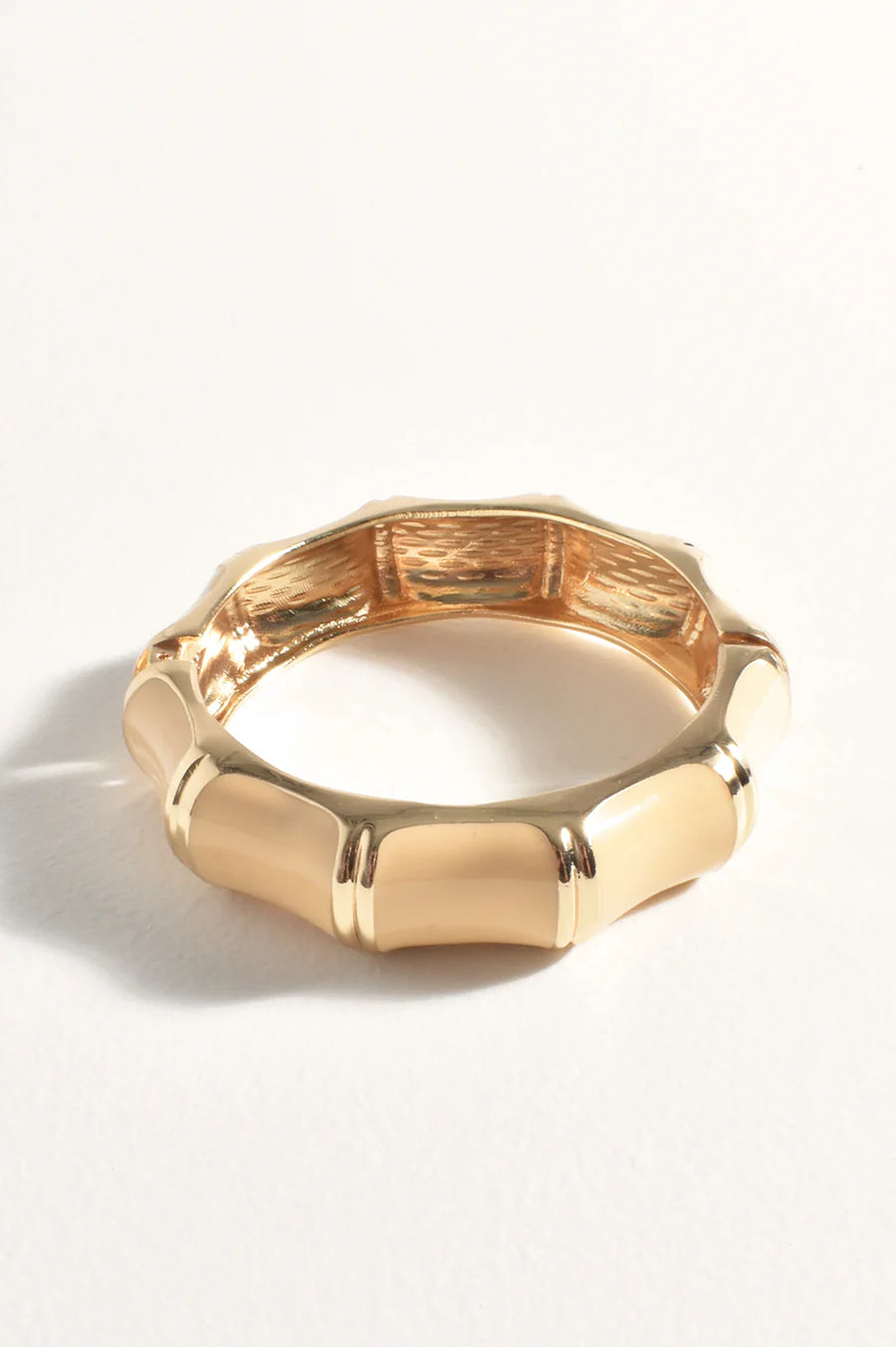 Adorne Bamboo Look Cuff Bracelet