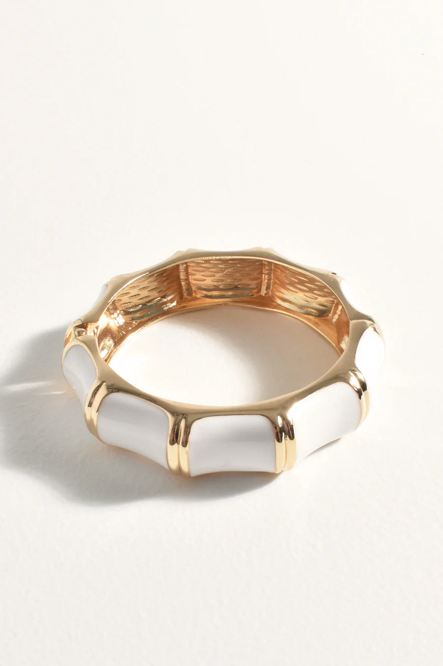 Adorne Bamboo Look Cuff Bracelet