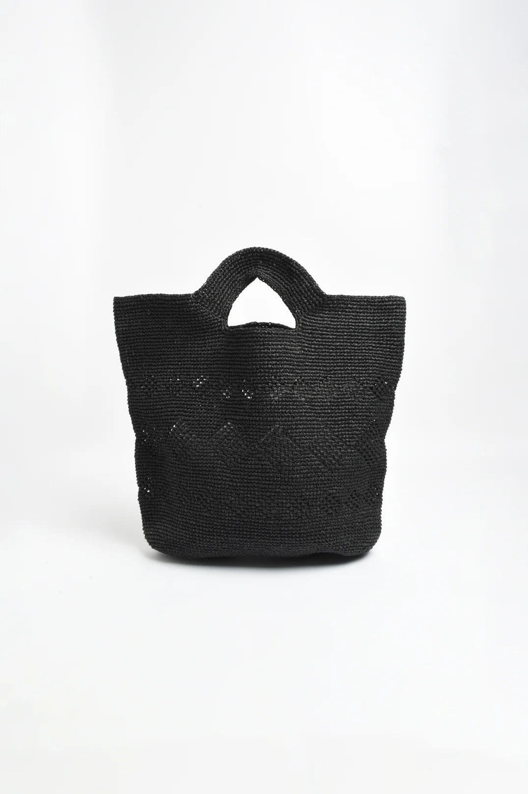 Adorne Esta Diamond Weave Event Basket - Black