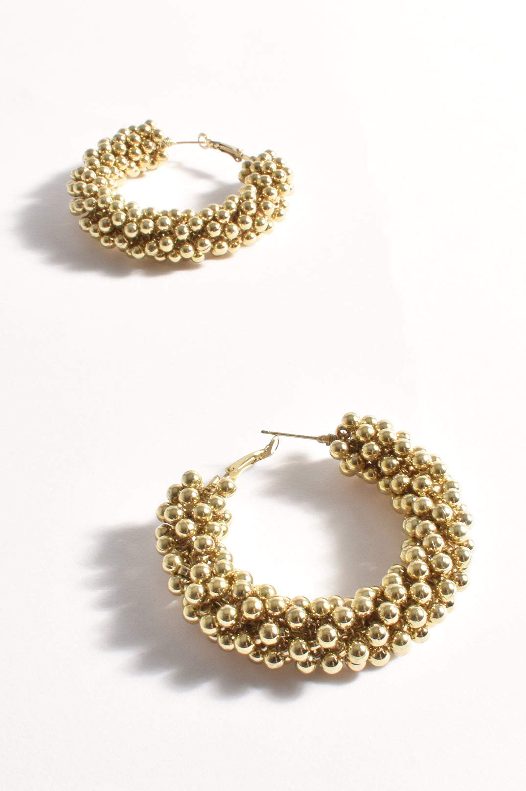 Adorne Metal Ball Clusters Event Hoops