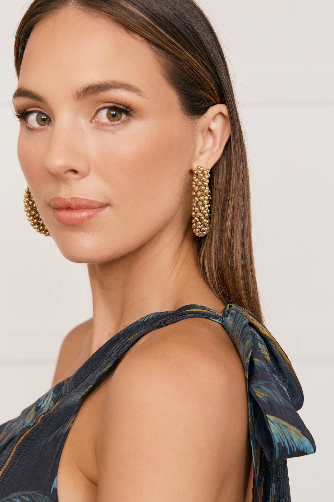 Adorne Metal Ball Clusters Event Hoops