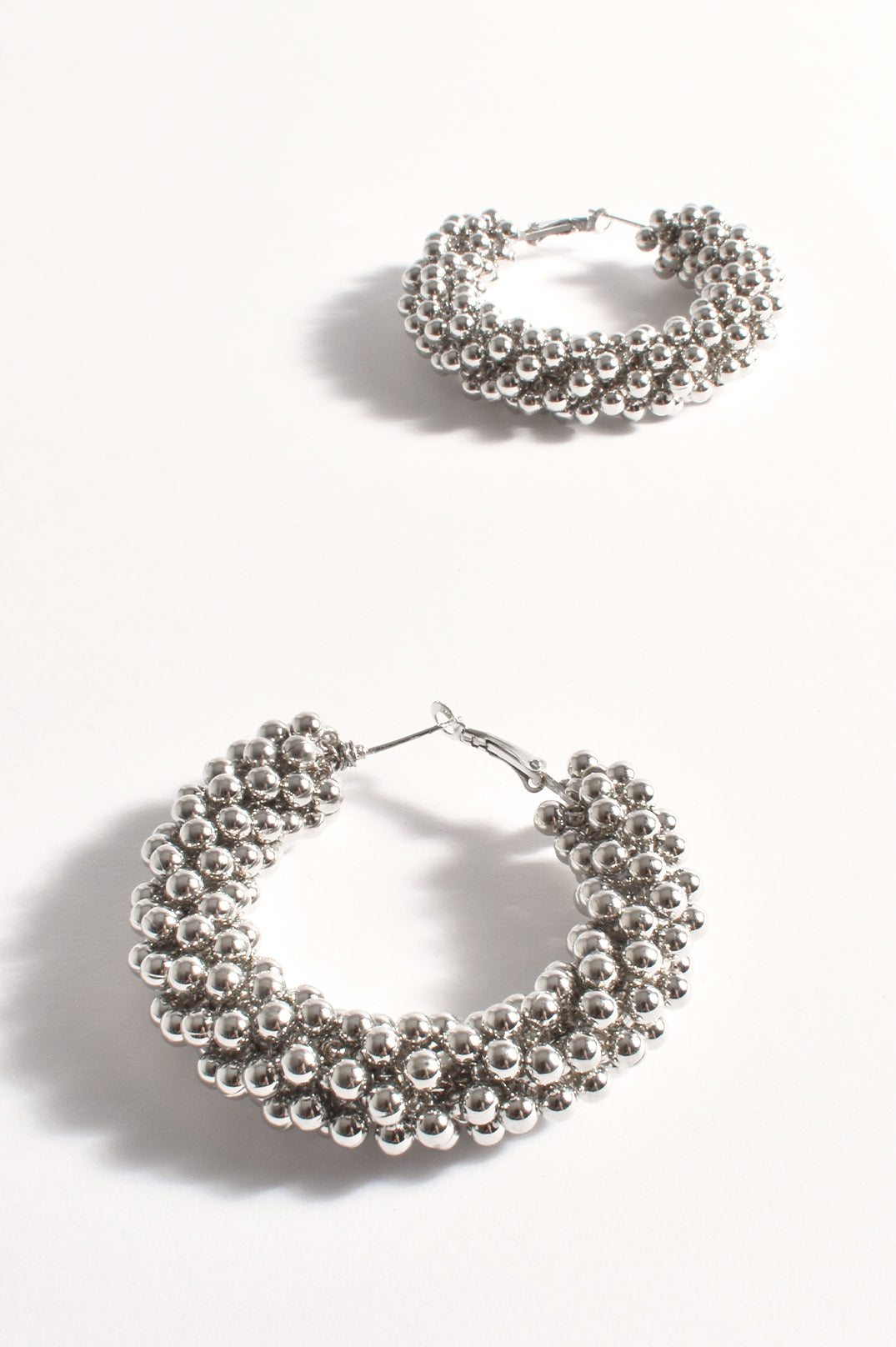 Adorne Metal Ball Clusters Event Hoops