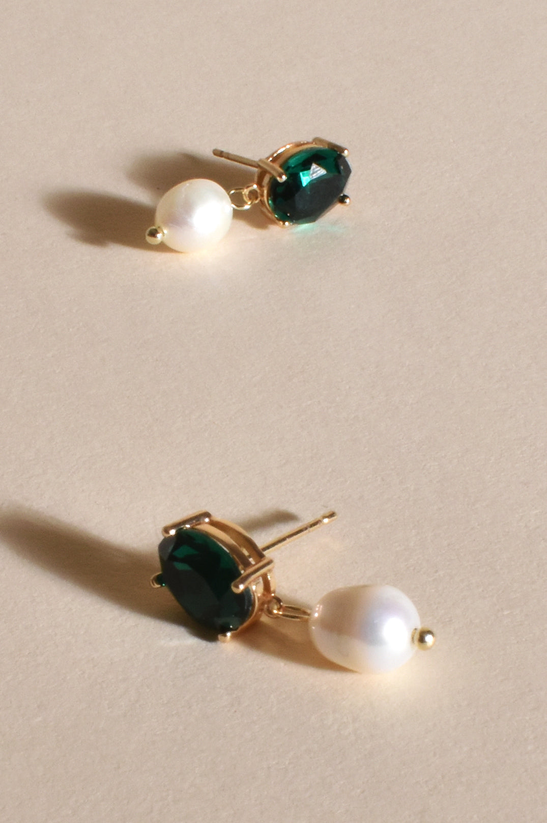 Adorne Julianna Jewel Top Pearl Drop Earrings