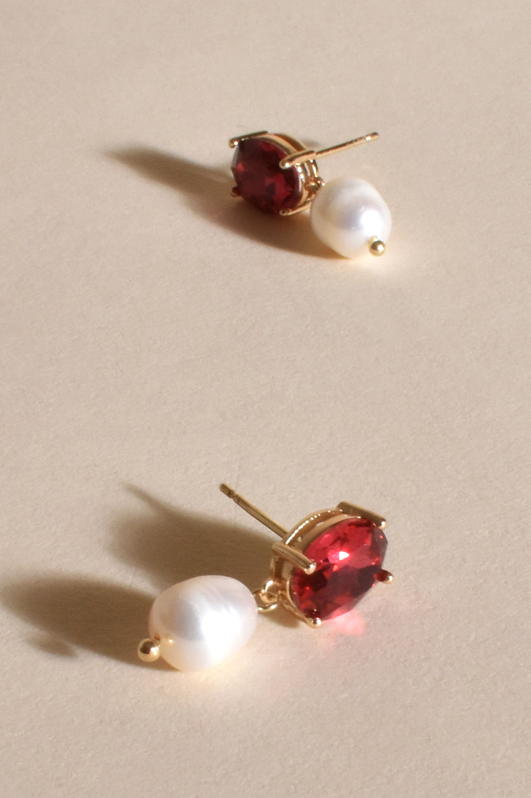 Adorne Julianna Jewel Top Pearl Drop Earrings