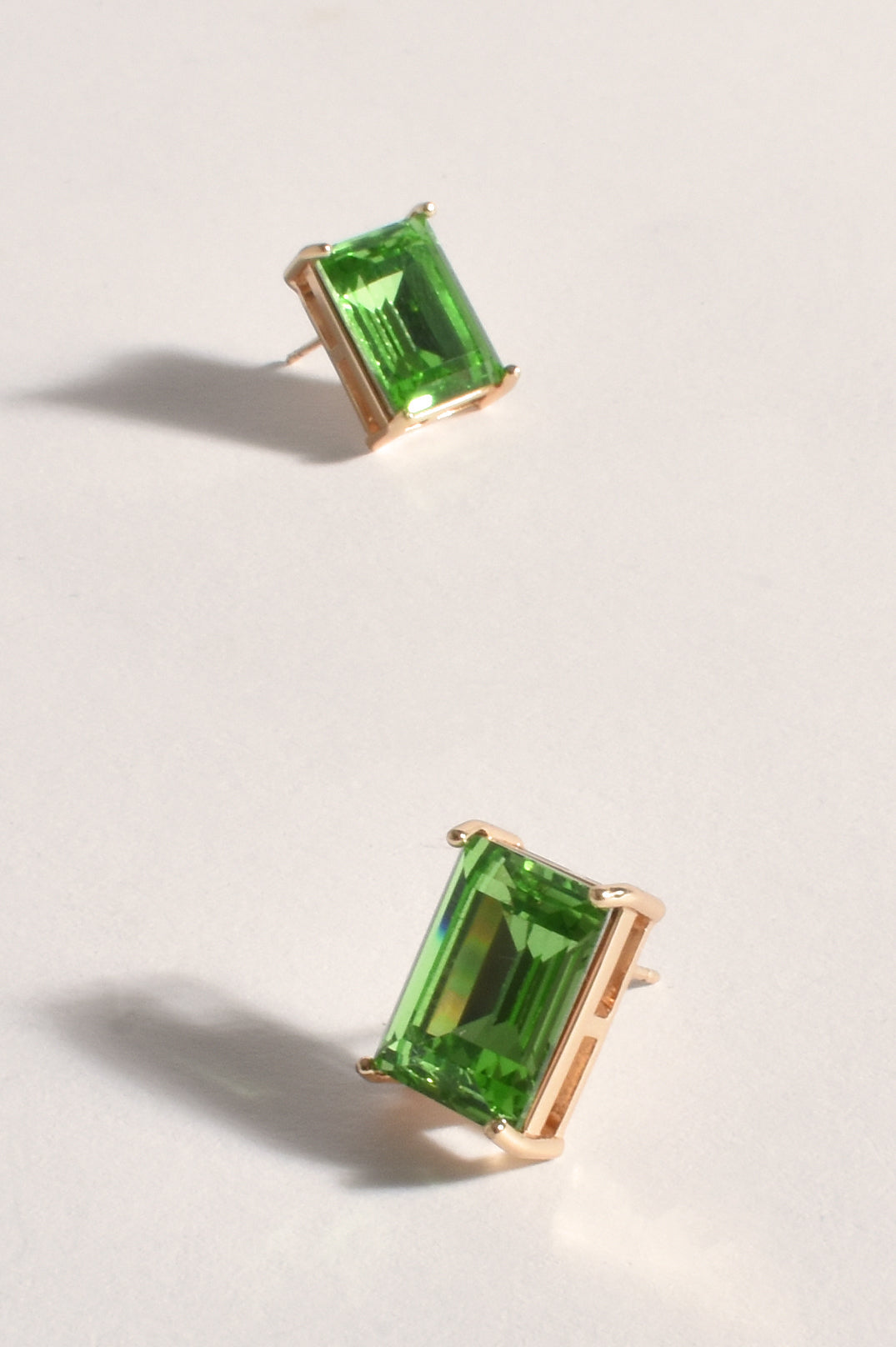 Adorne Bree Rectangle Jewel Stud Earrings