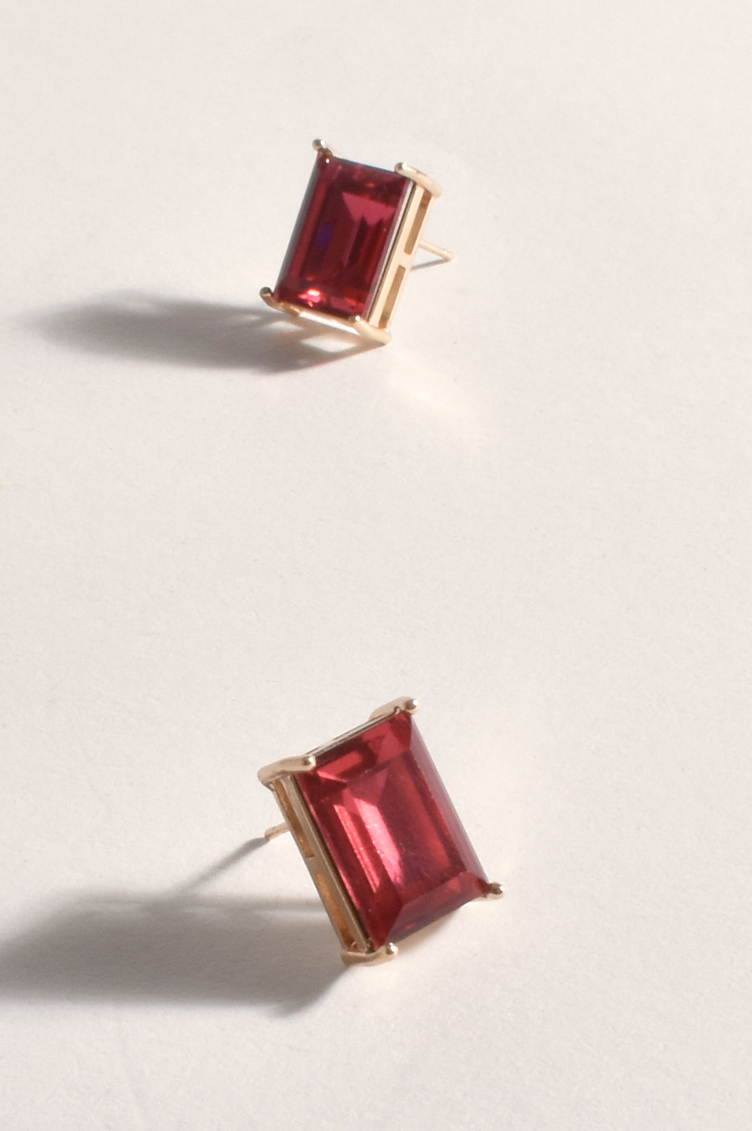 Adorne Bree Rectangle Jewel Stud Earrings