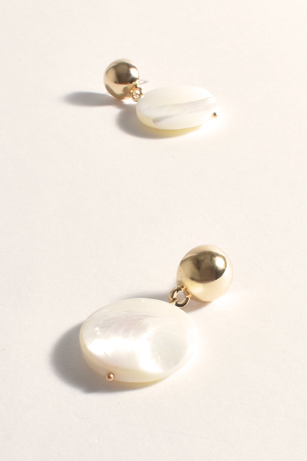 Adorne Mother of Pearl Dome Top Event Earrings