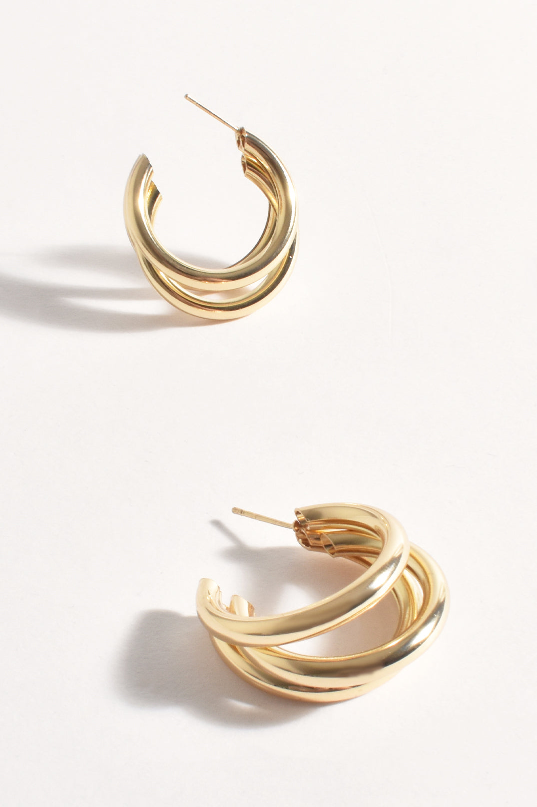 Adorne Crossover Metal Hoops