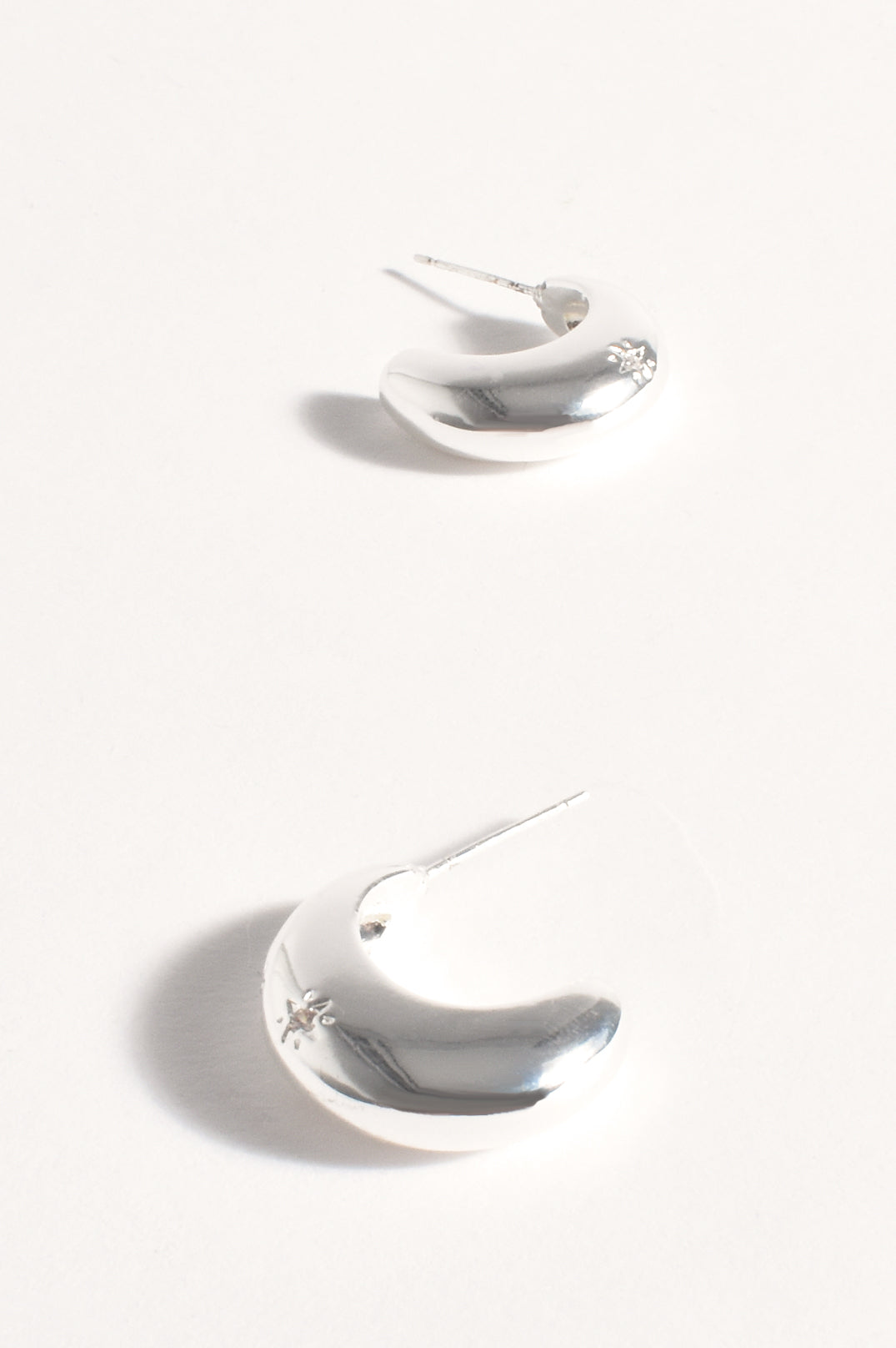 Adorne Polished Curved Front Event Earrings