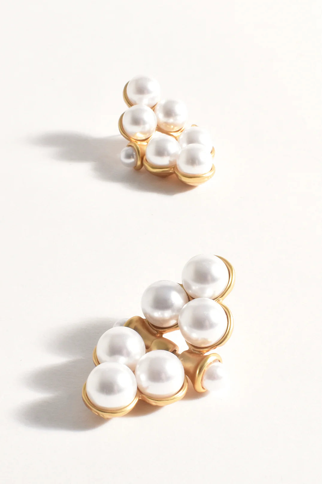 Adorne Faux Pearl Swing Earrings