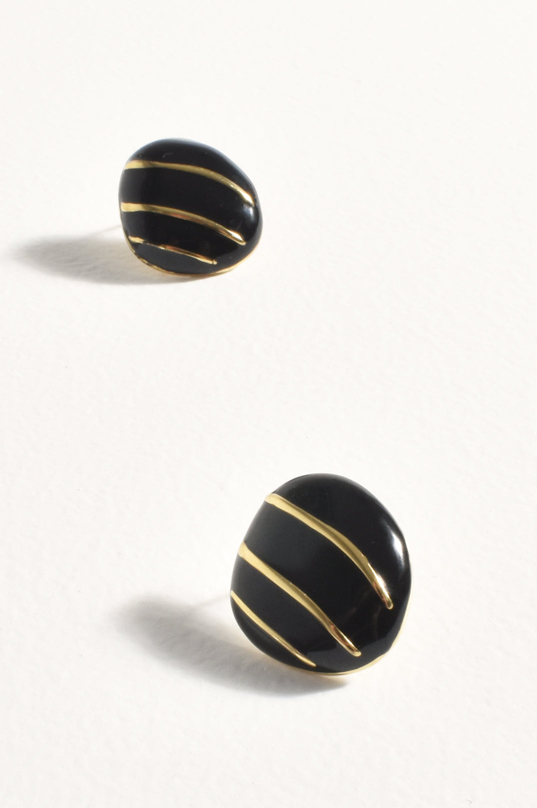 Adorne Irregular Stripe Stud Earrings