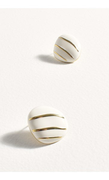 Adorne Irregular Stripe Stud Earrings