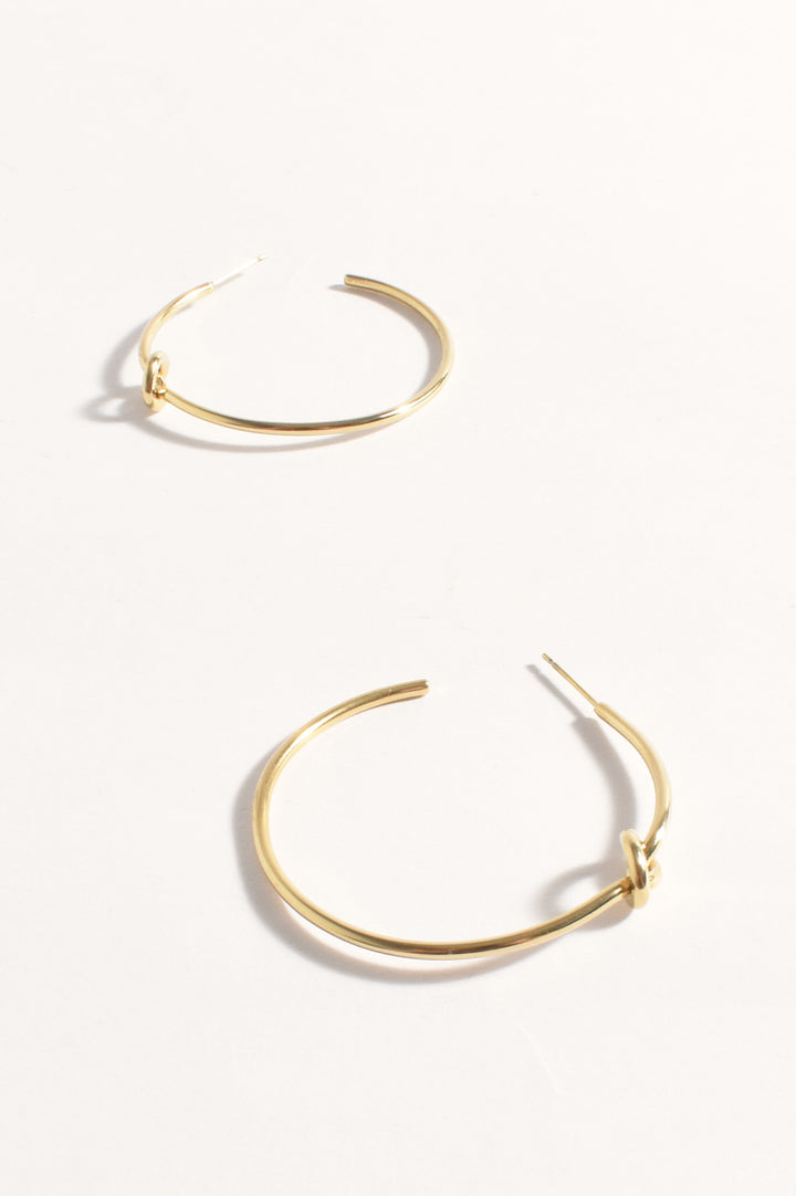 Adorne Knotted Hoop Earrings