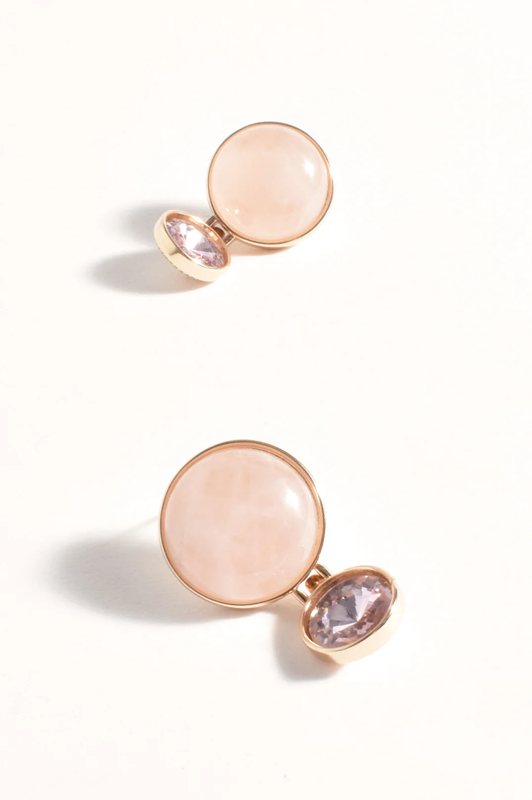 Adorne Stone Glass Mid Drop Earrings