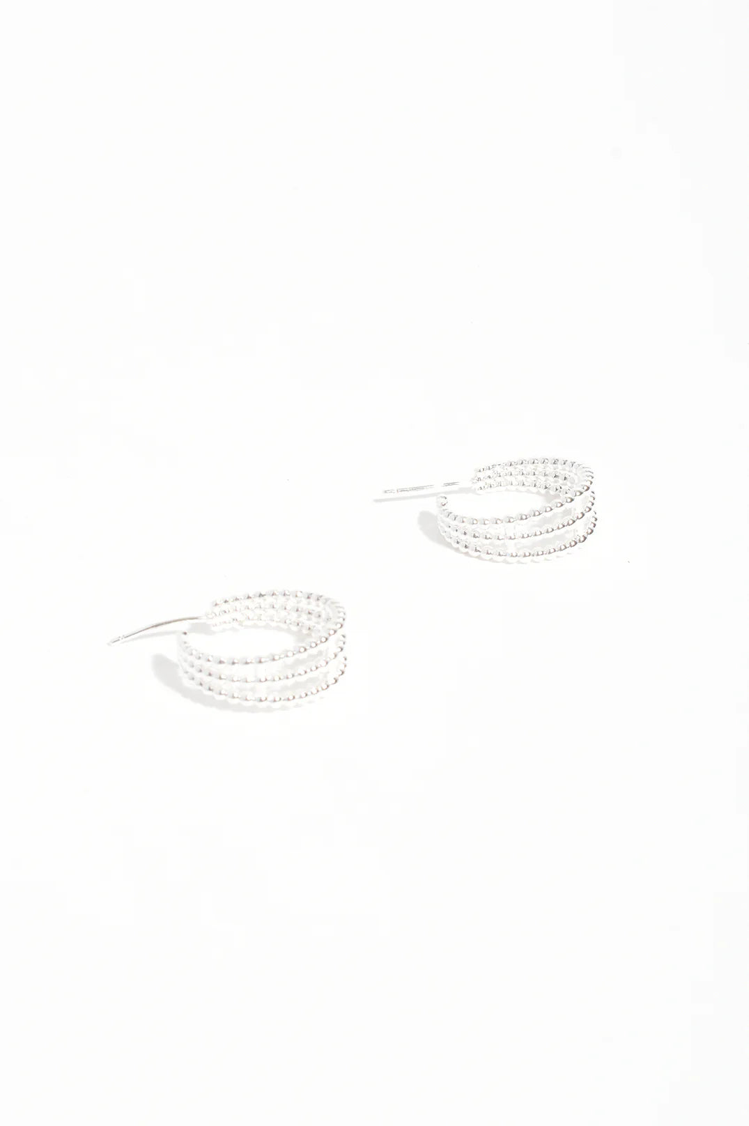 Adorne Mini Trio Metal Ball Hoops