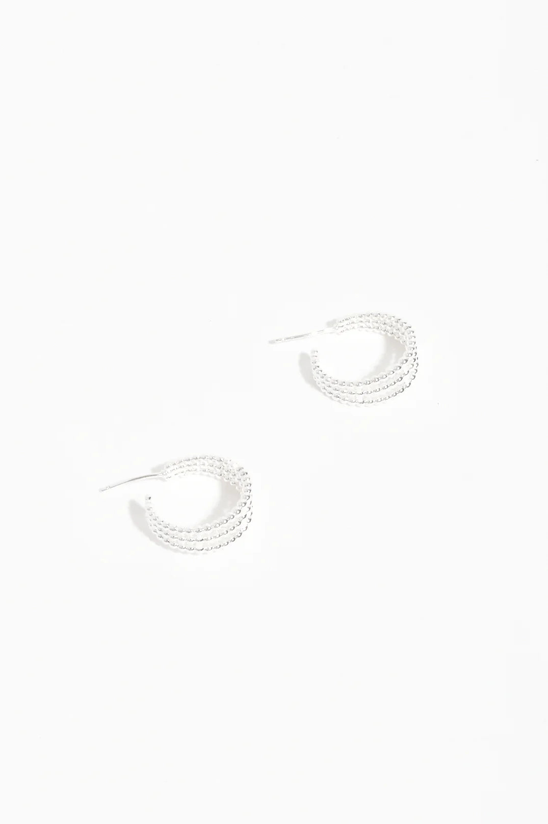 Adorne Mini Trio Metal Ball Hoops