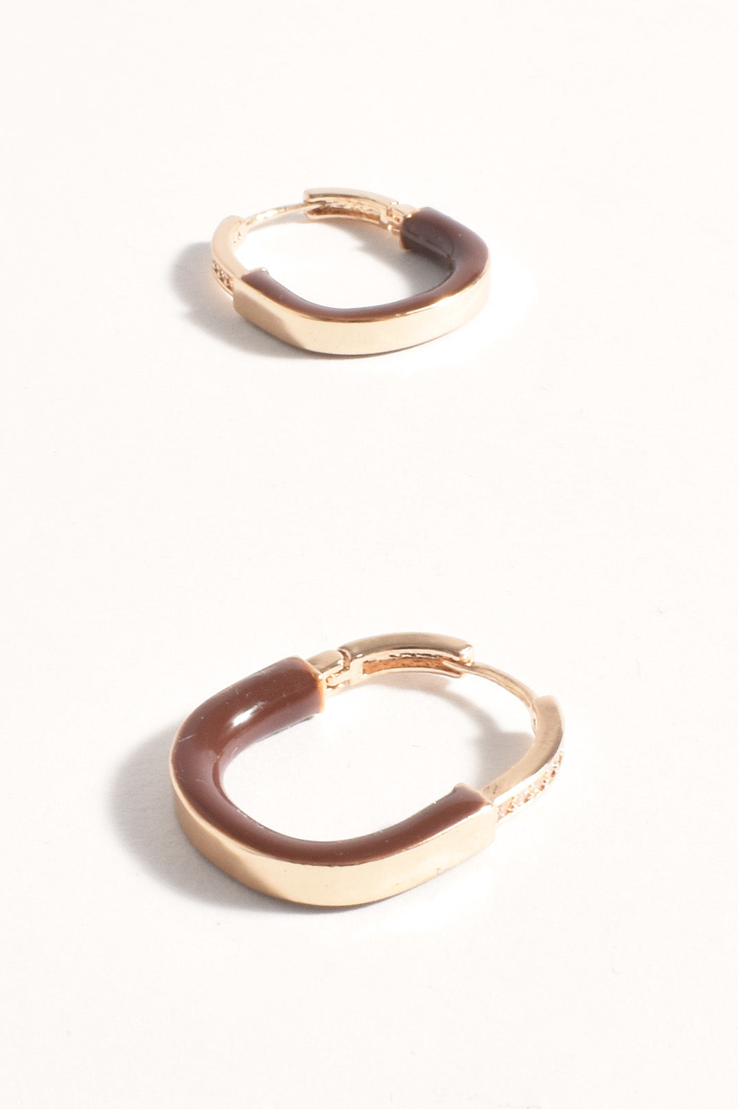 Adorne Mini Enamel Metal Hoops