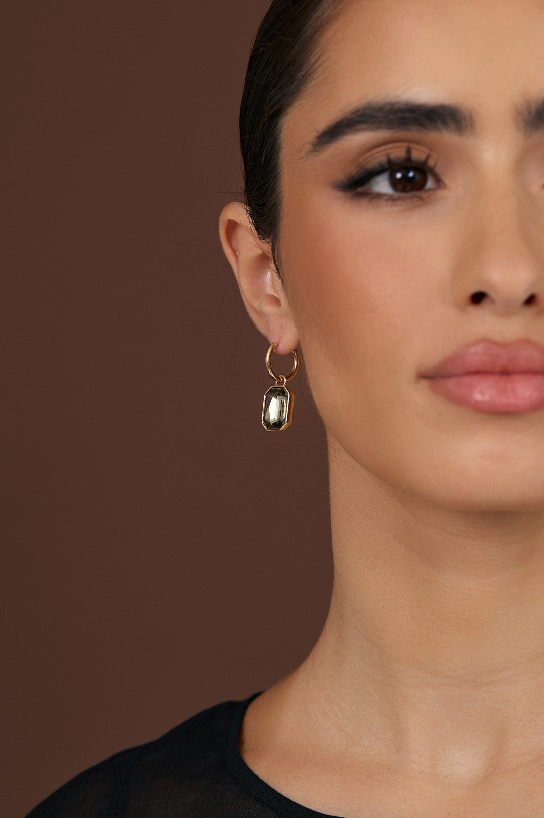 Adorne Mini Jewel Drop Earrings