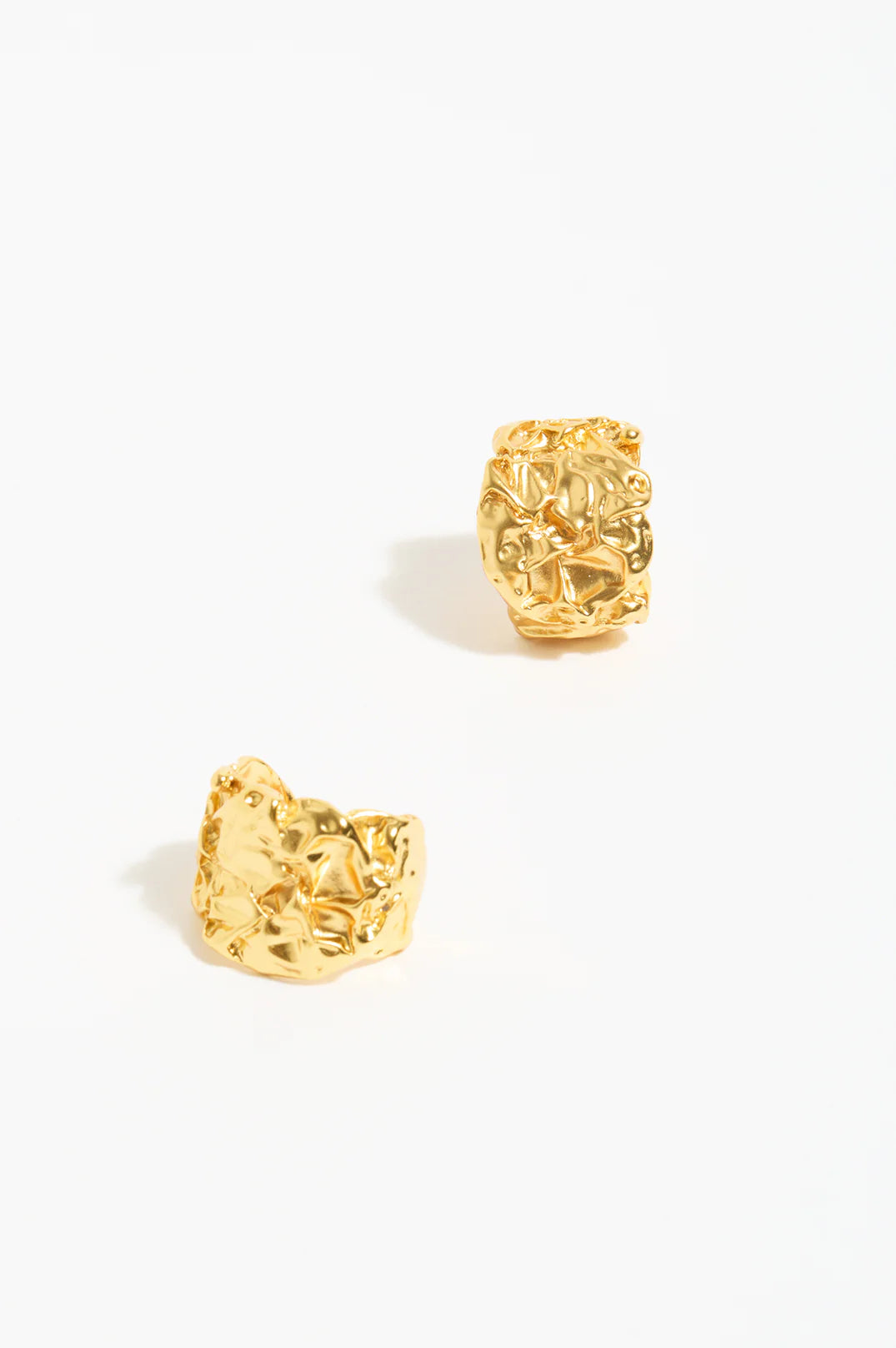 Adorne Molten Metal Event Hoops - Gold