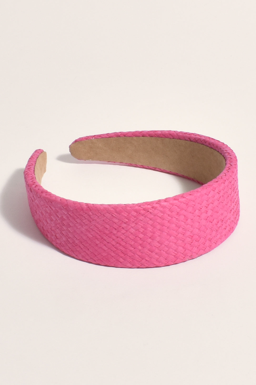 Adorne Dani Weave Headband - Hot Pink