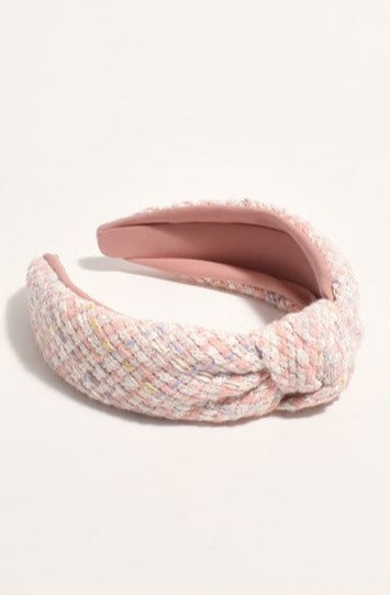 Adorne Knot Style Boucle Event Headband - Pink