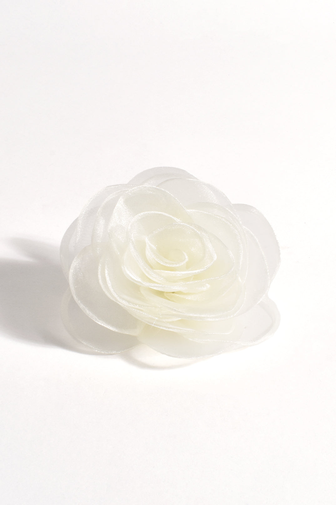 Adorne Purpose Floral Hair/Brooch Clip - Cream