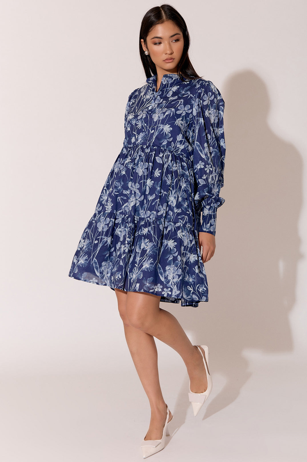 Adorne Celeste Long Sleeve Print Dress