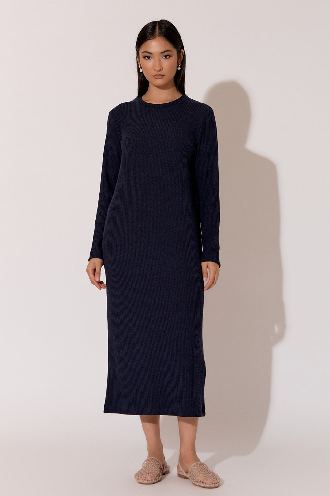 Adorne  Brielle Knit Dress - Navy