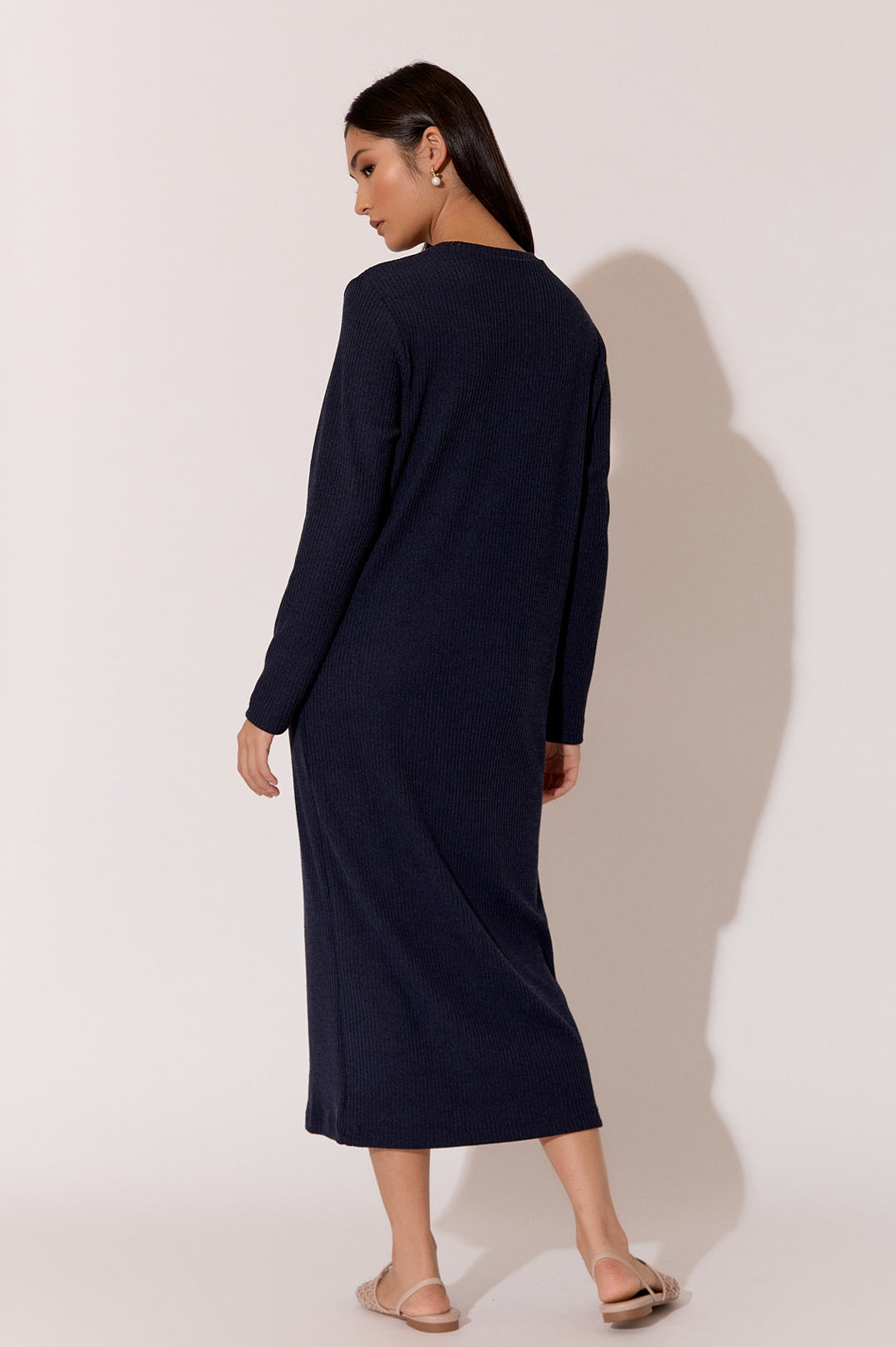 Adorne  Brielle Knit Dress - Navy