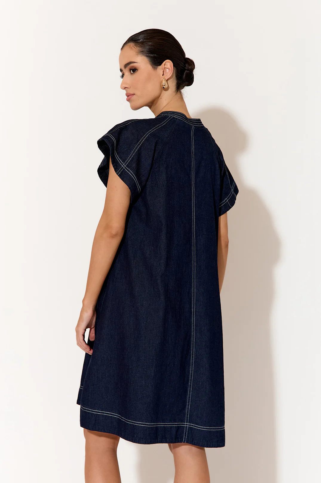 Adorne Fallon Light Weight Denim Dress