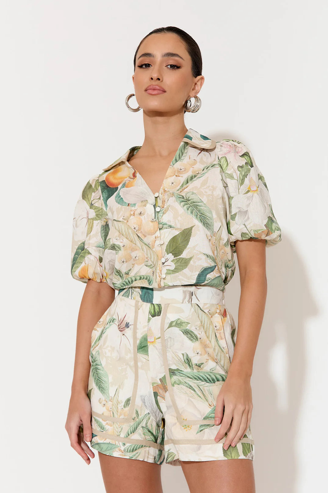 Adorne Kate Adelaide Print Short Sleeve Shirt