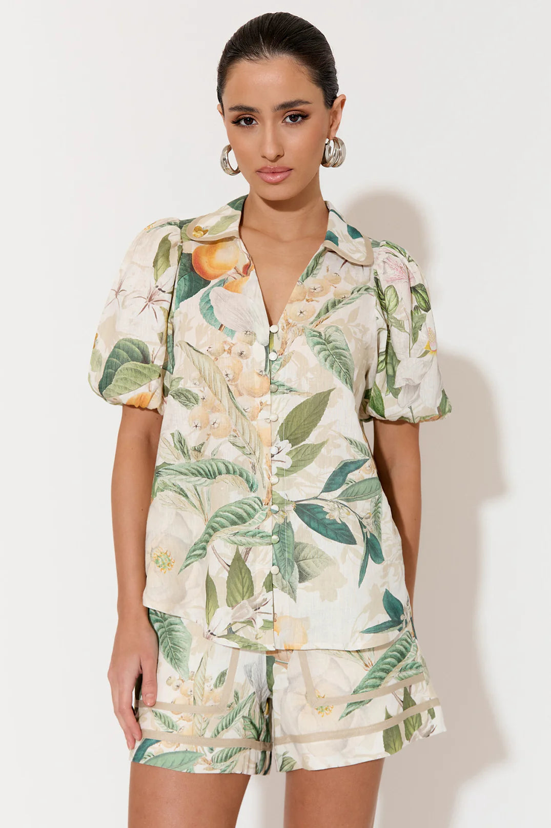 Adorne Kate Adelaide Print Short Sleeve Shirt