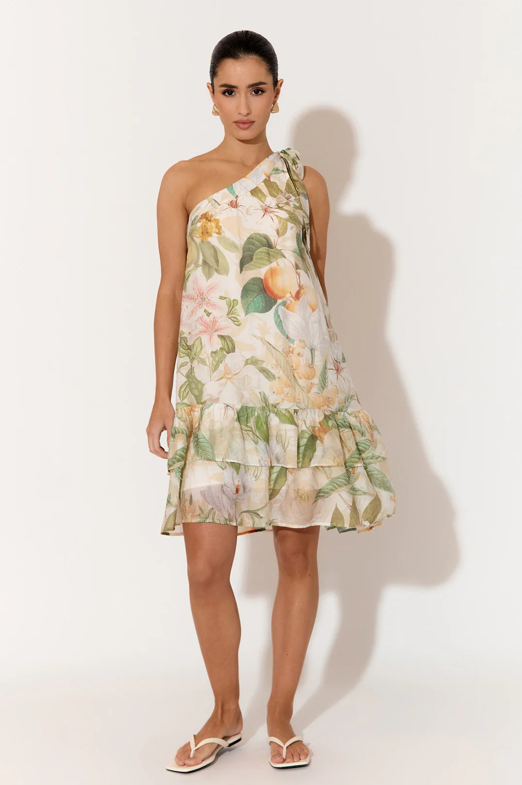 Adorne Frida Adelaide Print Short Dress