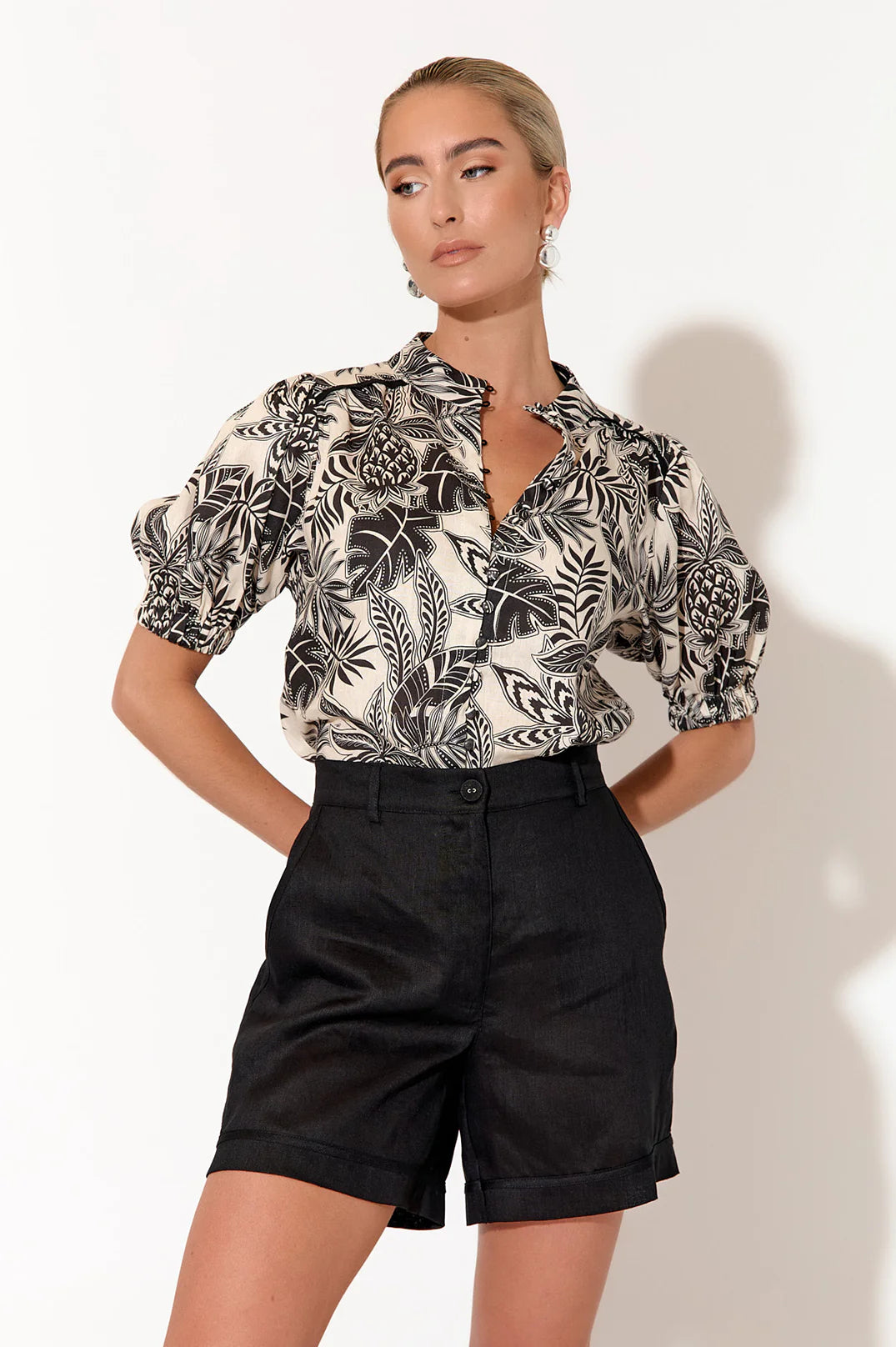 Adorne Lilian Tropics Short Sleeve Shirt