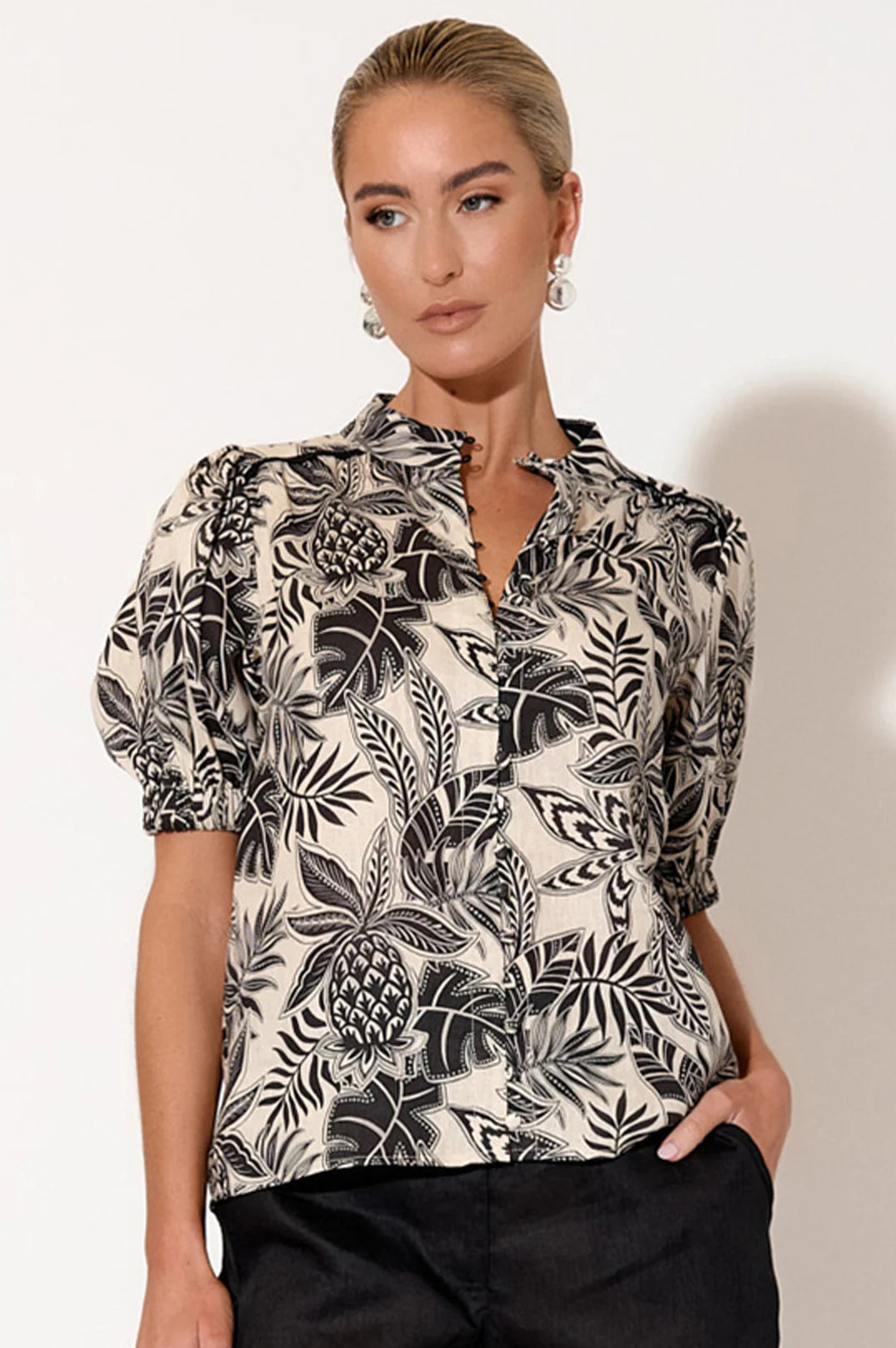 Adorne Lilian Tropics Short Sleeve Shirt