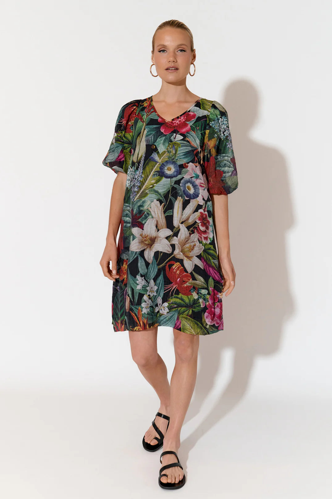 Adorne Bailee Floral Short Dress