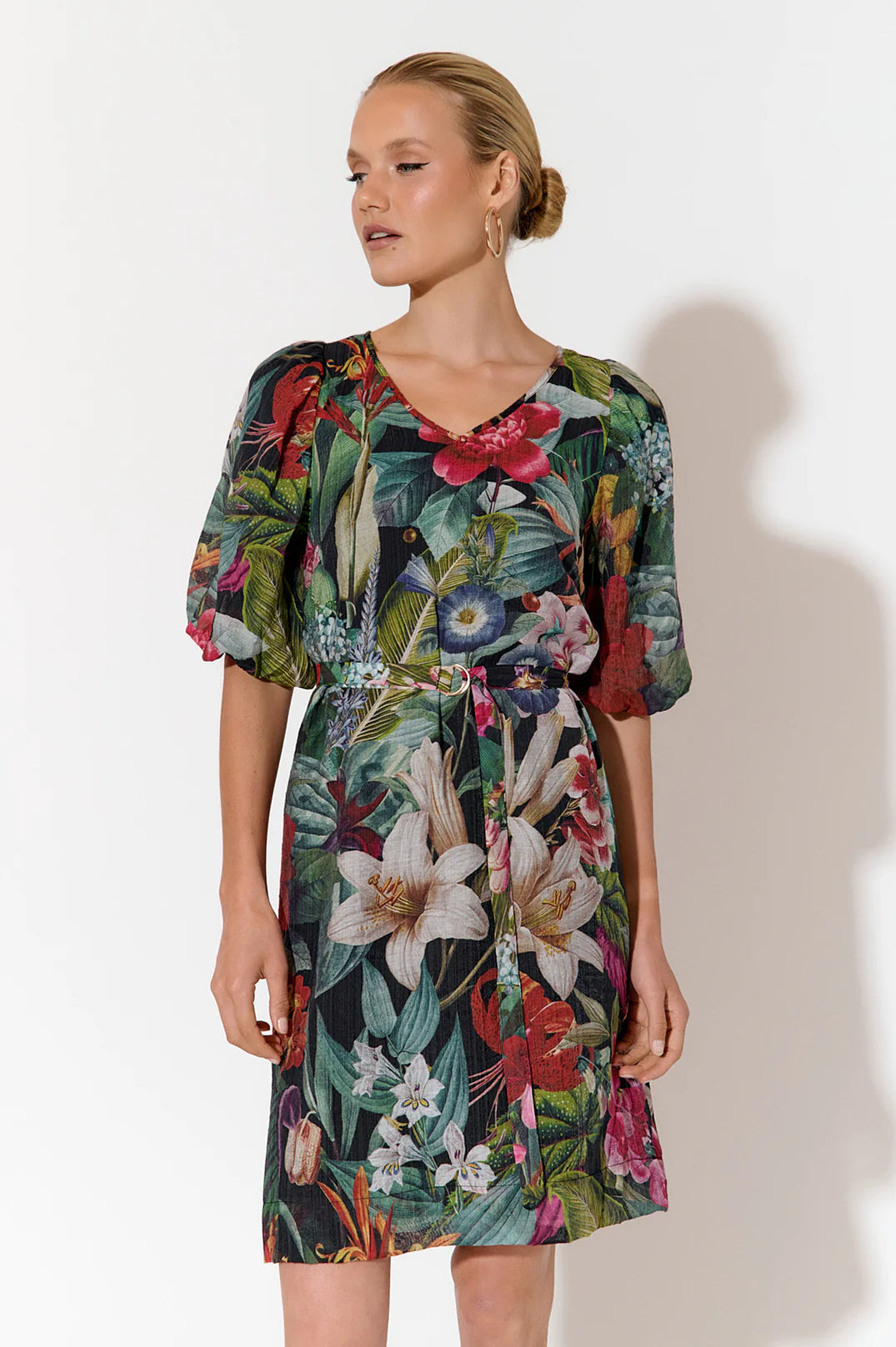 Adorne Bailee Floral Short Dress