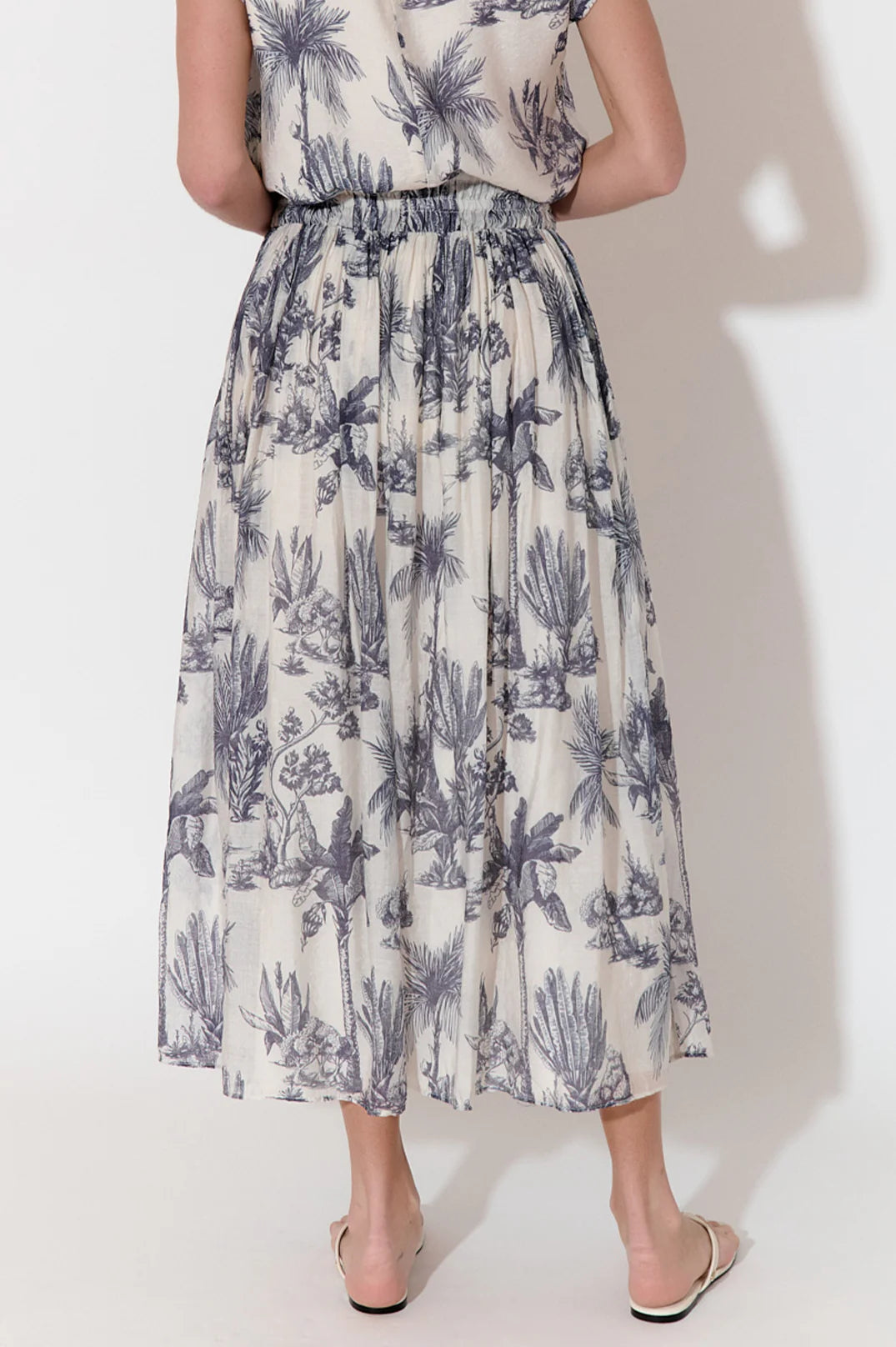 Adorne Logan Toile Print Maxi Skirt