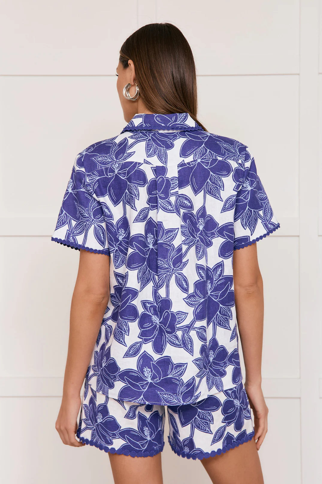 Adorne Everleigh Printed Linen Shirt