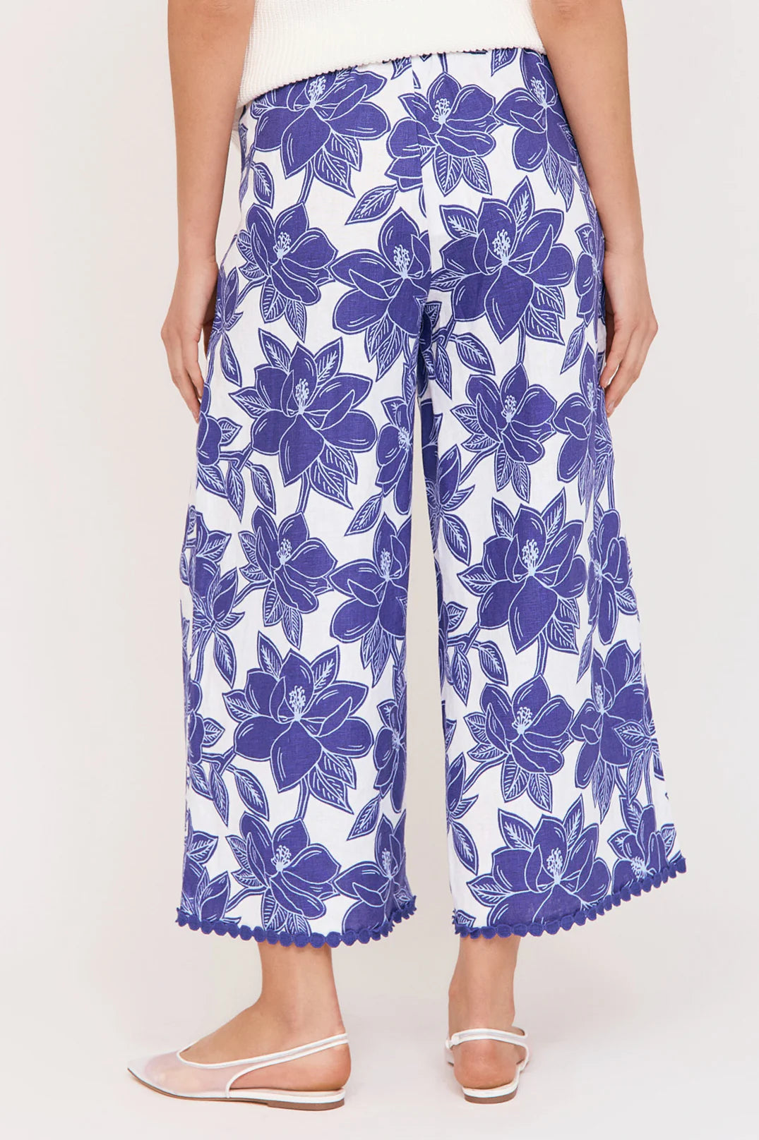 Adorne Alondra Printed Linen Pant