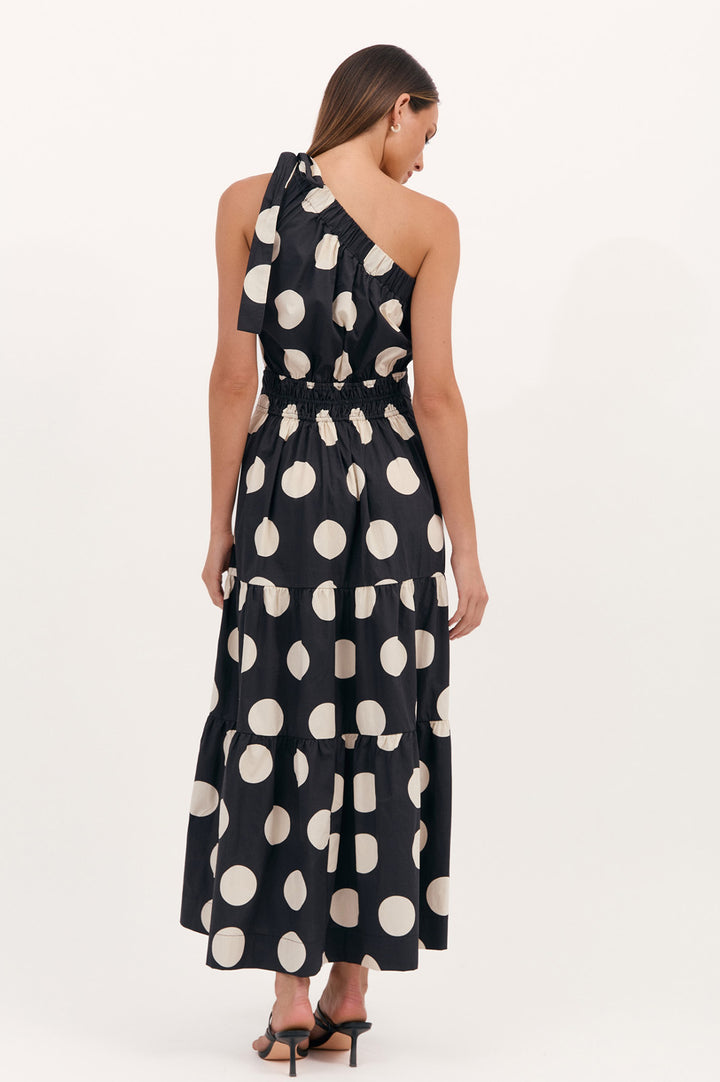 Adorne Eve Poplin Spot Maxi Dress