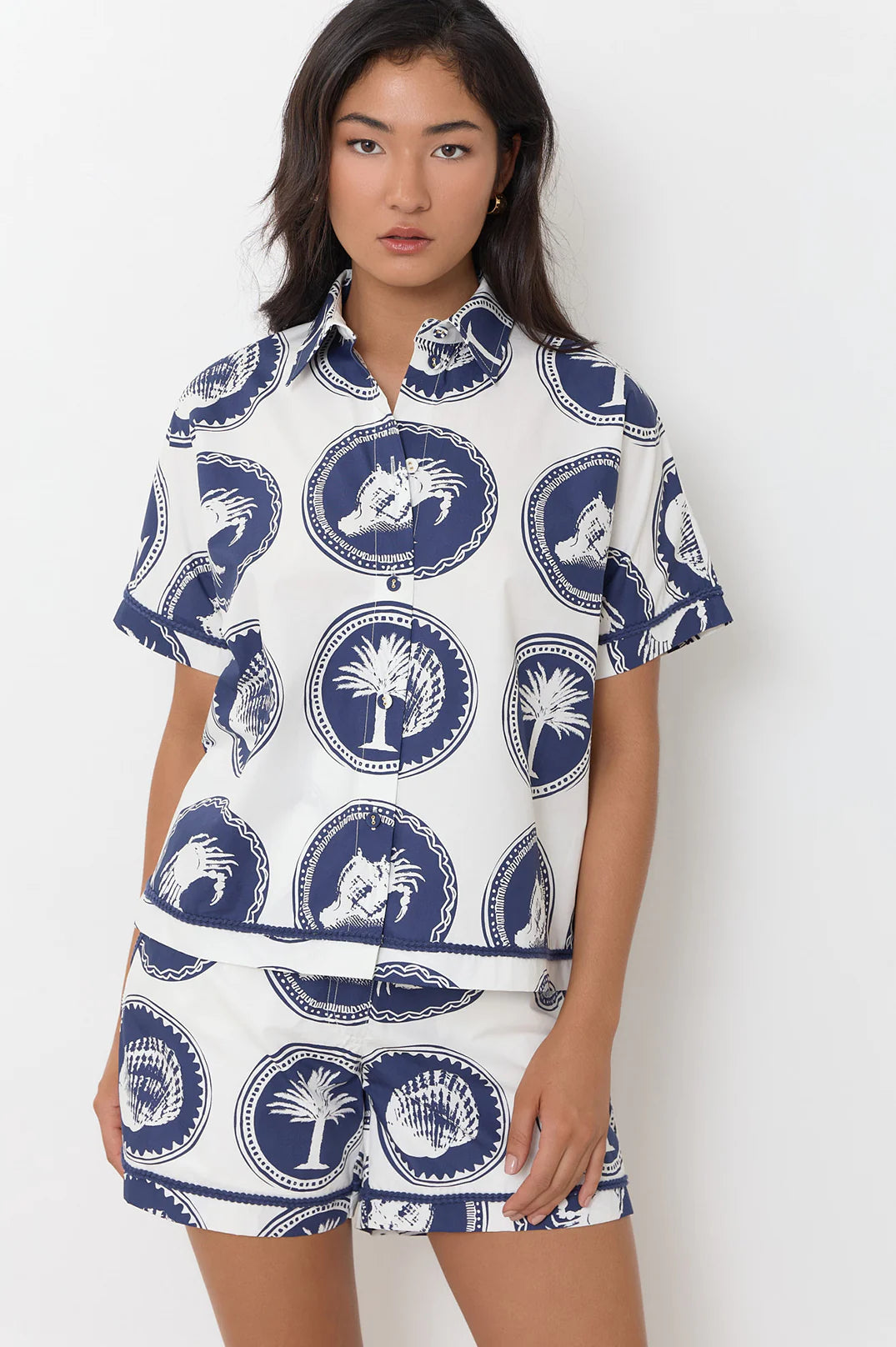 Adorne Millie Whitehaven Printed Shirt