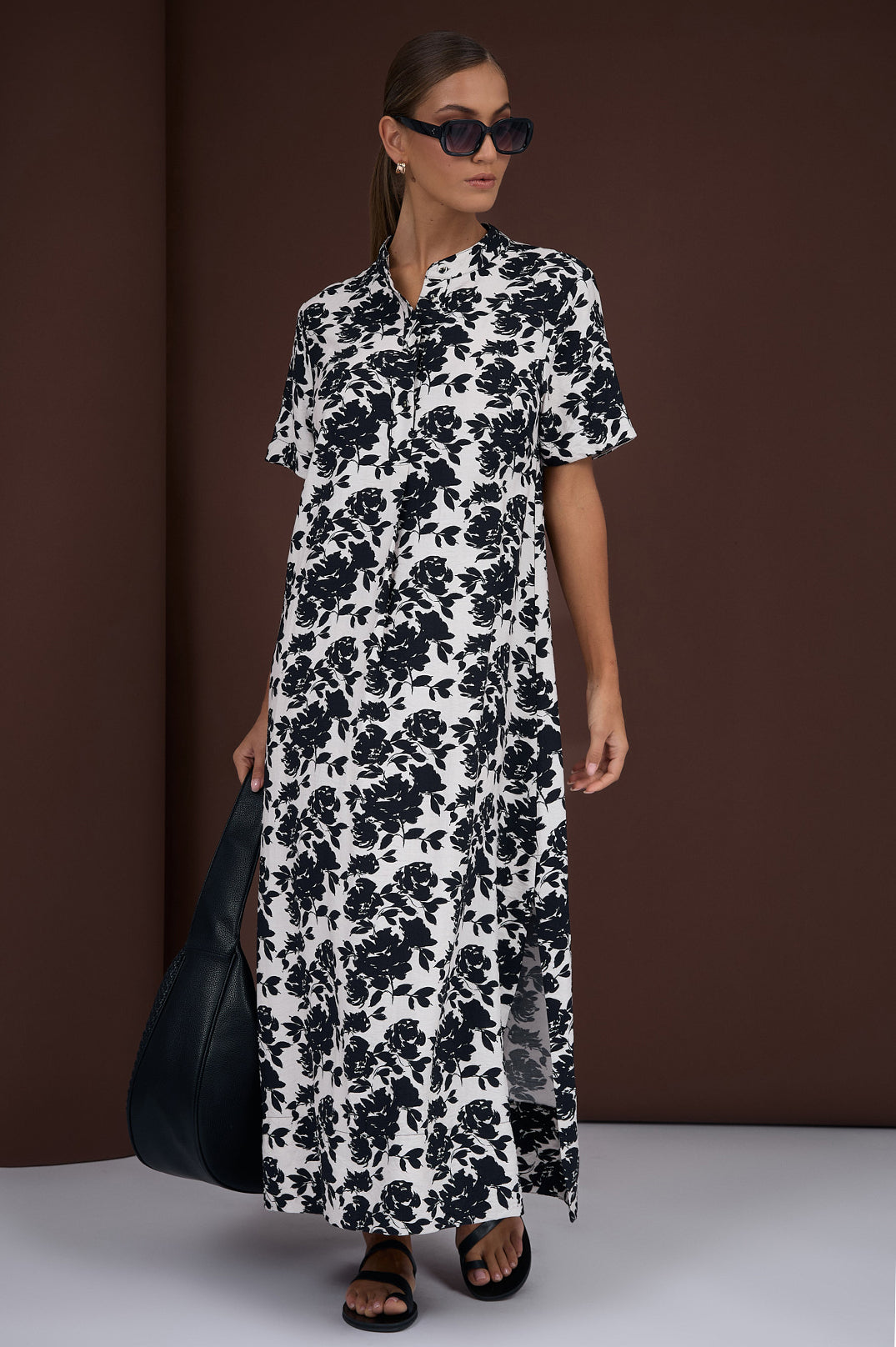 Adorne Agnes Printed Maxi Dress